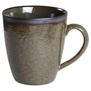 Sango Omega Olive Coffee Cup Mugs Stoneware Green 4660